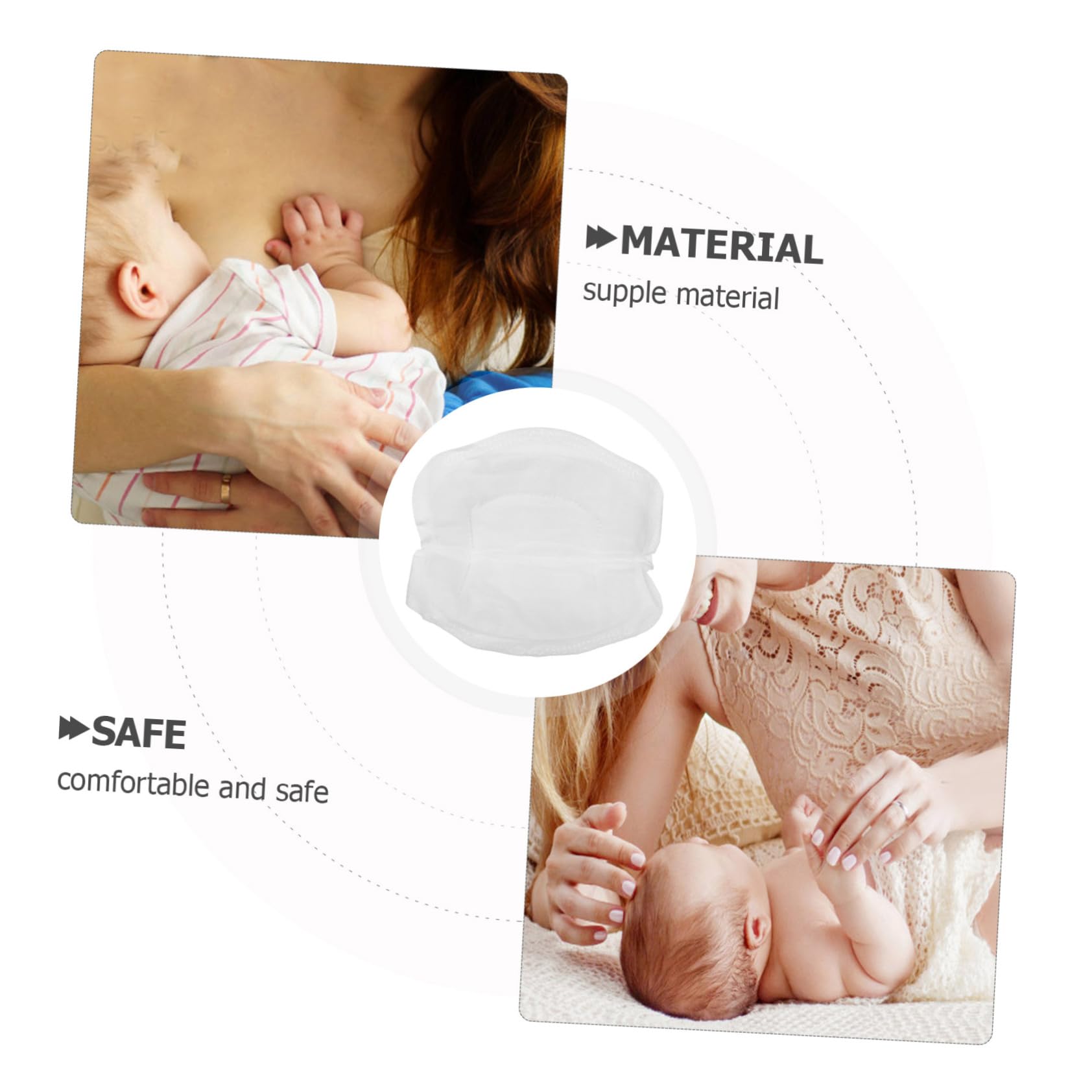 MAGICLULU 192 Piezas Mamarios Alfombrillas Mamarias Antidesbordamiento Para El Para Amamantar Cojín De Para Mujer Resina De