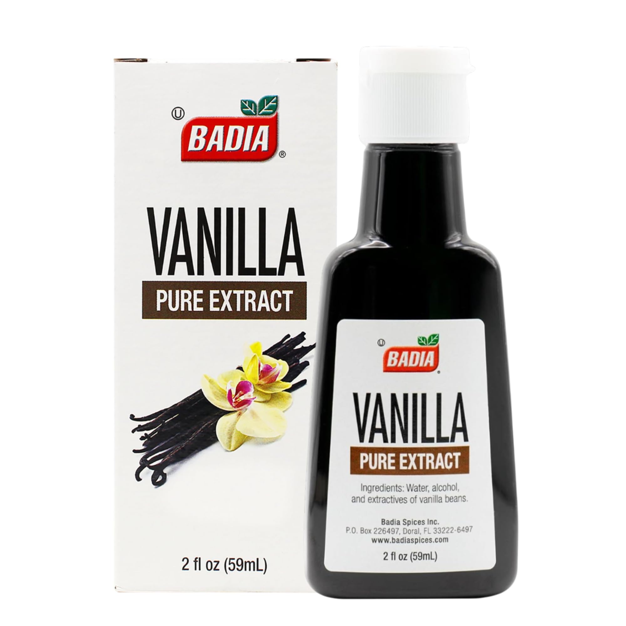 Badia Vanilla Pure Extract, 2 fl oz – Rich Baking Flavor for Desserts, Pastries & Drinks