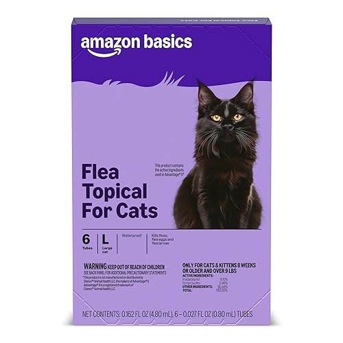 Amazon Basics Topical Flea Treatment for Large Cats (Over 9