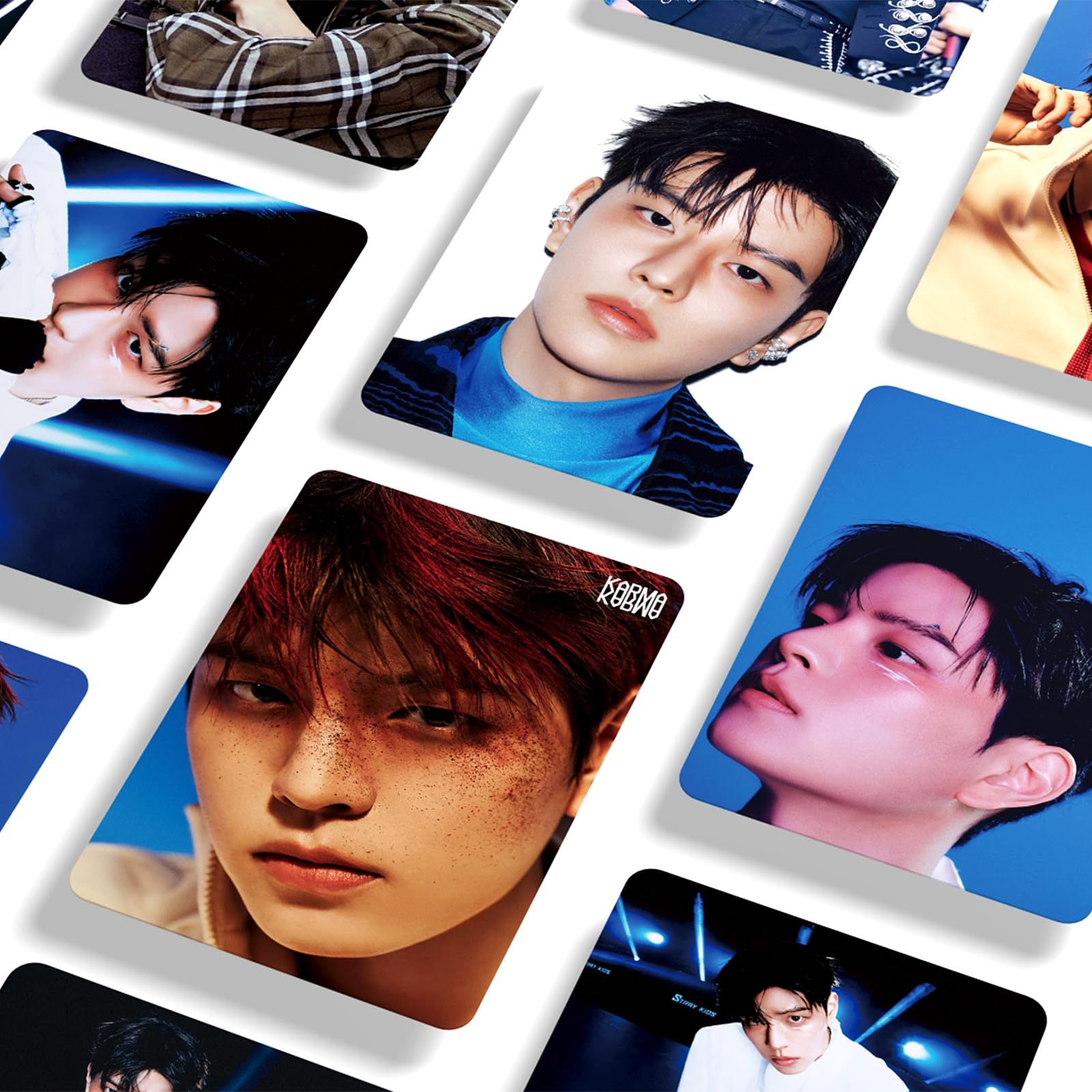 Stray Kids Karma, set di 127 cartoline fotografiche per album Karma, Stray Kids The 4th Album Merch, 55 foto e 72 adesivi regalo per Stay Straykids 2025 (SEUNGMIN)