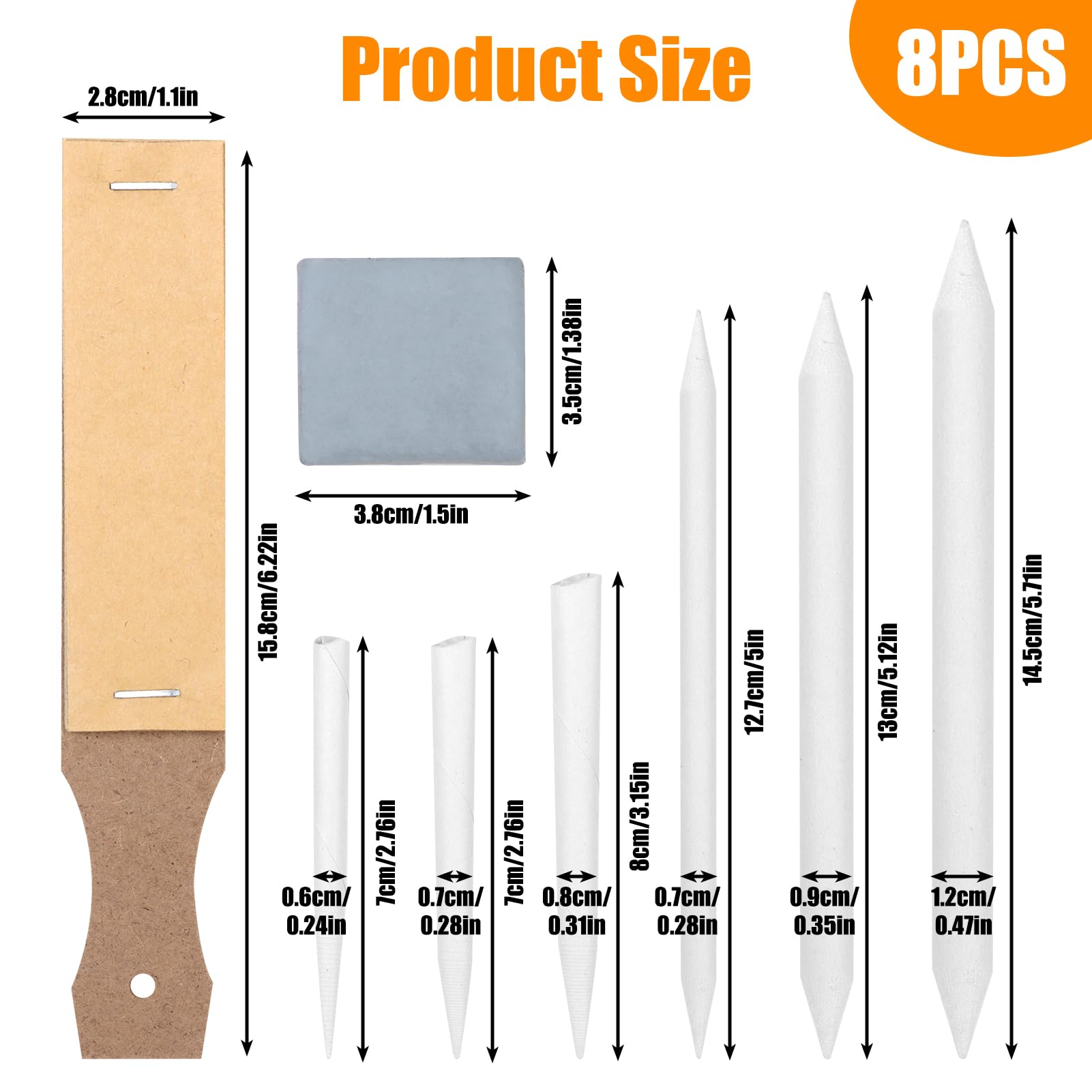 Set 40 Sfumini Per Disegno Con Accessori - Kit Professionale Per Artisti E Principianti - Foto 2