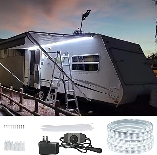 Marreal Outdoor Rope Lights, 19.6FT Led Rope Lights,Rope Lights Waterproof,White Rope Lights Outdoor,for Outside,Party,BBQ,Patio, Pool,Landscape Lighting and Christmas Tree Decorations