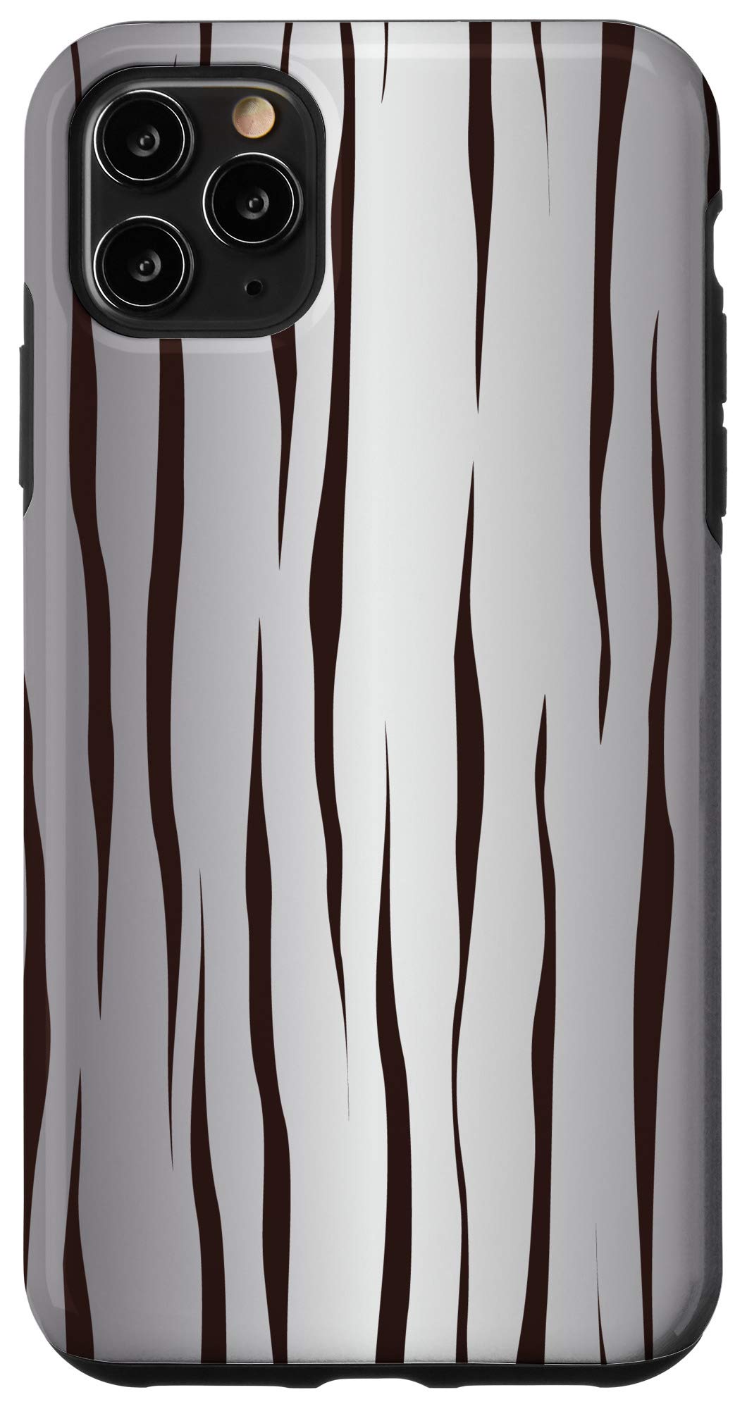 iPhone 11 Pro Max Animal Print - Silver Gradient Black Zebra Case