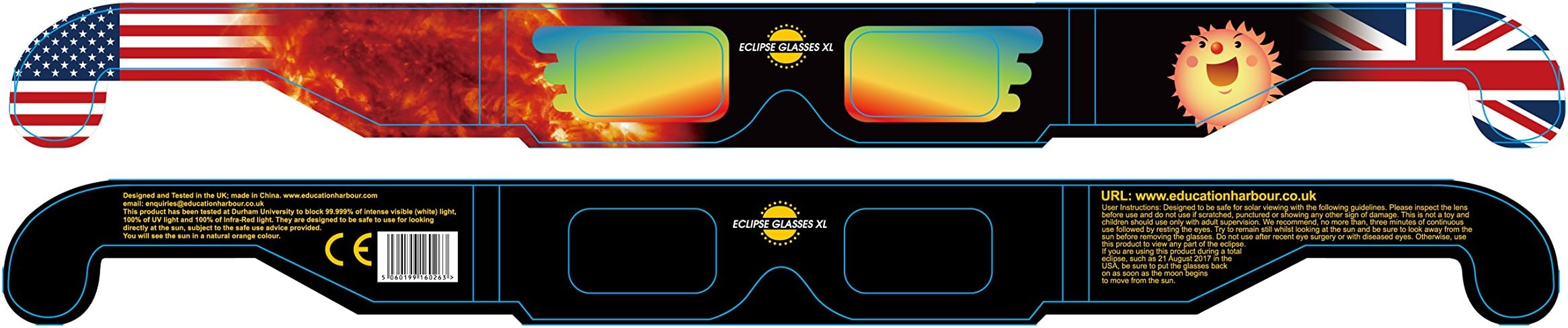 Eclipse ViewerXL CE and ISO Certified pairs Over Spectacles (2 Pairs))