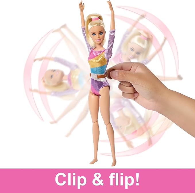 Barbie Gimnasta - Muñeca con Accesorios y Balancín miniatura 3