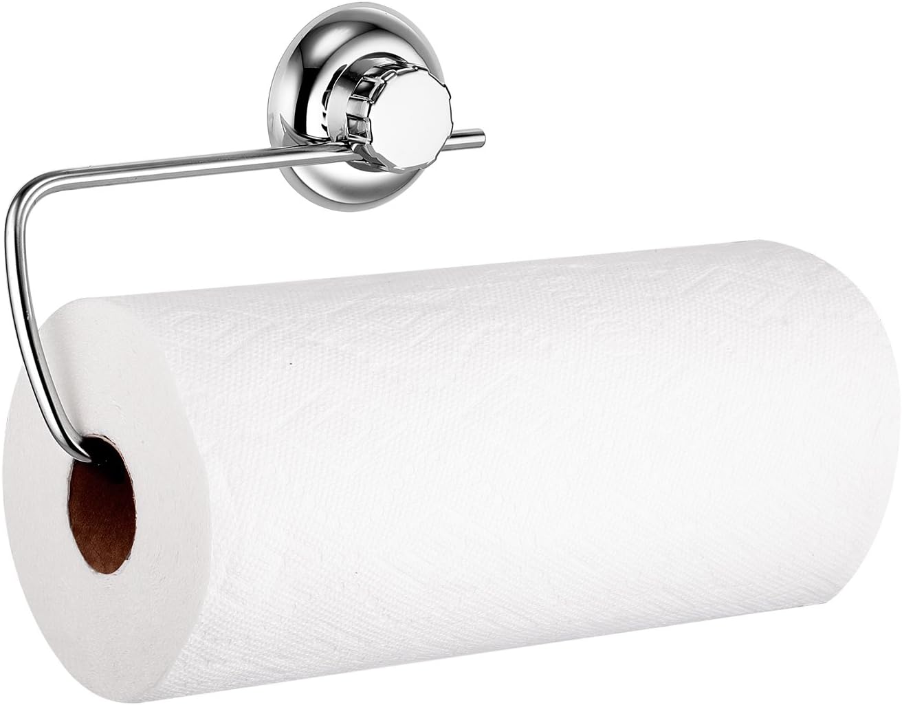 No-Drilling/Suction Cup Kitchen Paper Towel Holders - Vaccum System - Stainless Steel Never Rust - for Bathroom & Kitchen