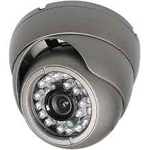 Quadbrid AHD/HD-TVI/HD-CVI/960H 5MP IR Eyeball Dome Camera, 3.6mm Fixed Lens, OSD, COC, Home Security Surveillance Dome Camera Black