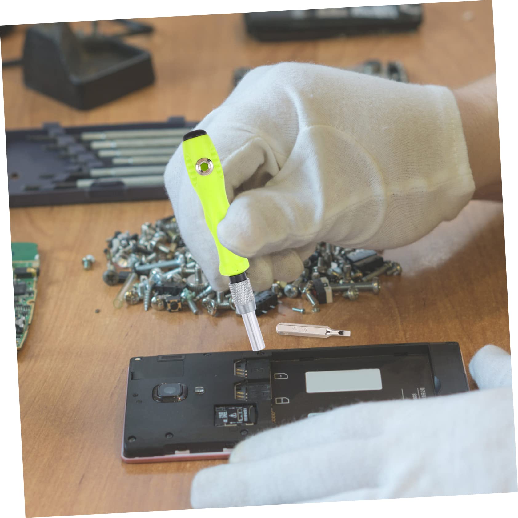 LALAFINA Screwdriver Set 32-in-1 Ratchet Pentalobe Precision for Electronics Mechanical