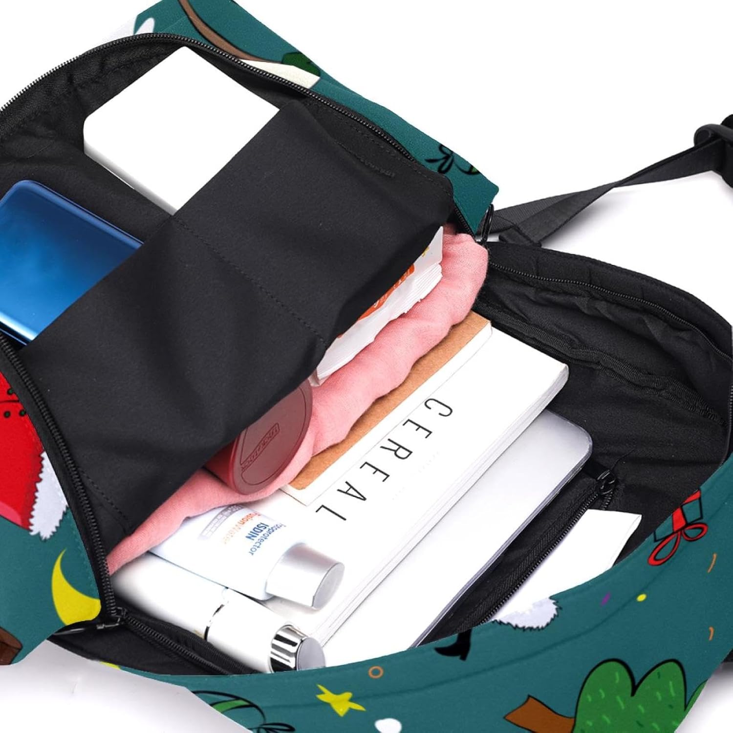 [suojapuku] 大学用バックパック、女性男性用旅行用バックパック、キャンバスバックパック、クリスマス雪だるまサンタ印刷