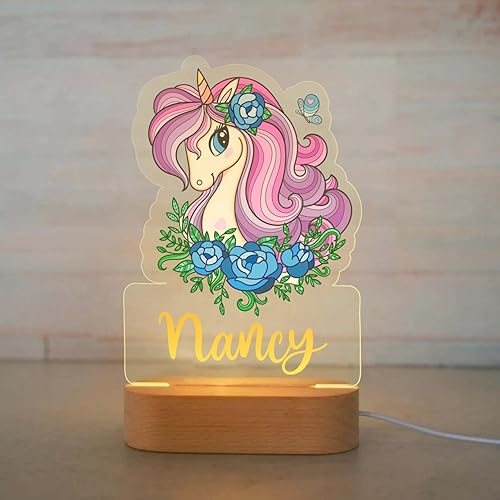 Miniatura 22 de Luz nocturna personalizada para niños, lámpara LED de elefante con nombre personalizado para decoración de guardería, dormitorio de niños, regalos