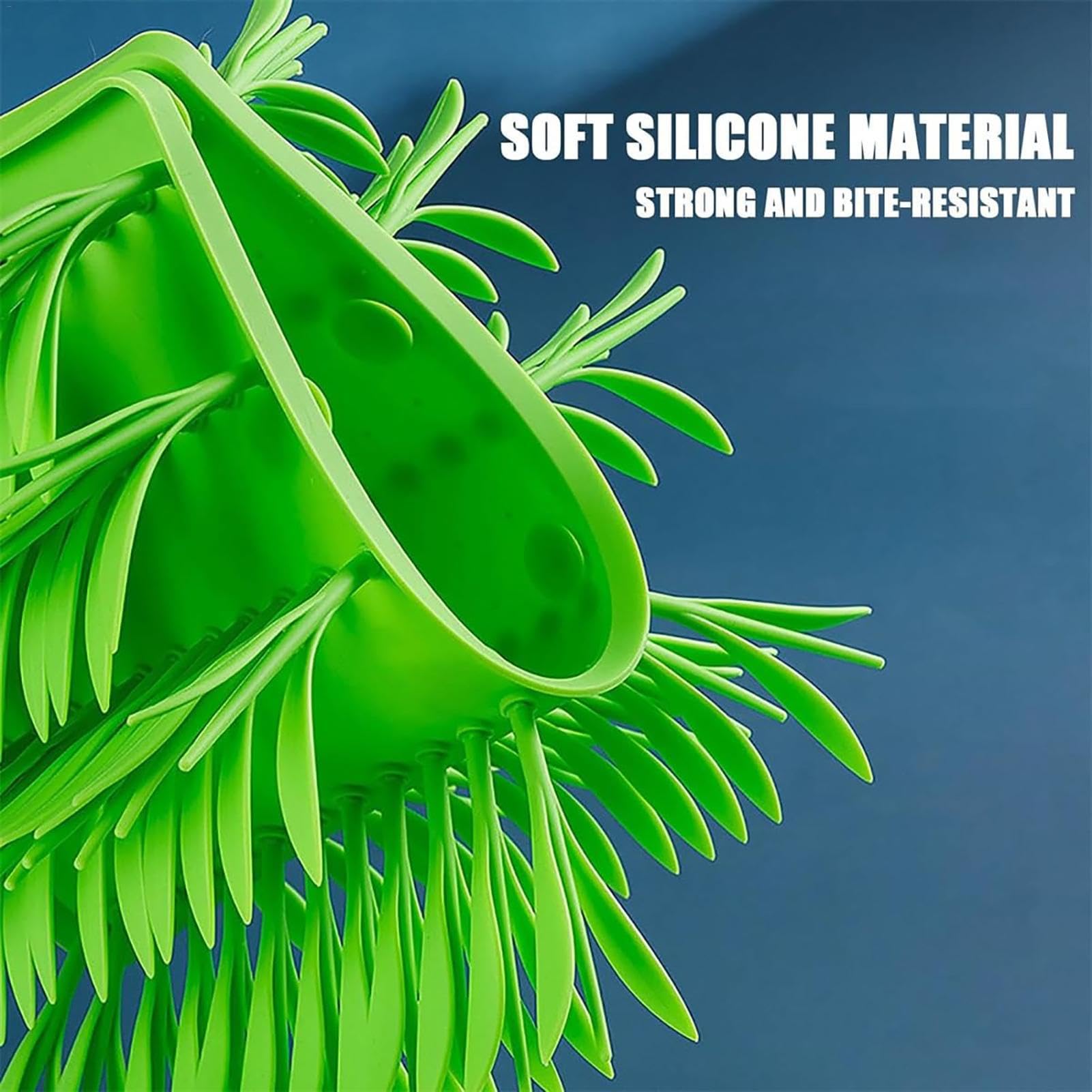 Silikon-Grasmatte Für Katzen - Grünes Gras Silikon Slow Food Matte | Schnüffel Matte Für Katzen | Futter Matte Für Katzen | Katzen Grasmatte Für Hauskatzen | Grasmatte Futterspielzeug Anti-Schlucken G