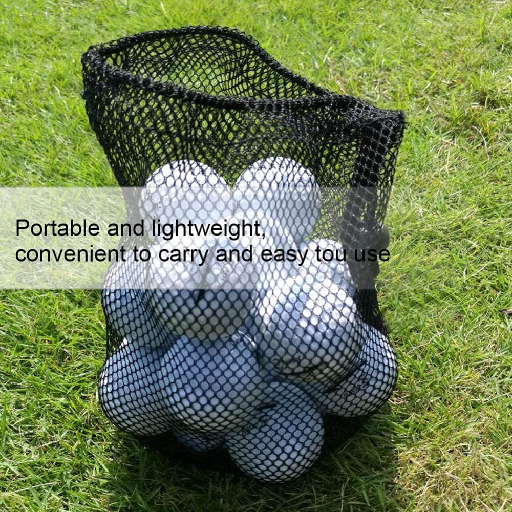 2 Pezzi Sacca in Rete per Il Golf, Pallina da Golf con Tasche, Borsa Porta Palline da Golf, Borsa a Rete per Riporre Il Tennis, Reti Portatili per Palline da Golf Ad Alta Resistenza, per Golf, Tennis