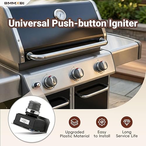 Miniatura 5 de Kit de encendido electrónico 7629 para parrillas de gas Weber Genesis 300 E-310 E-320 E-330 S-310 S-330 (años modelo 2011-2016), repuesto