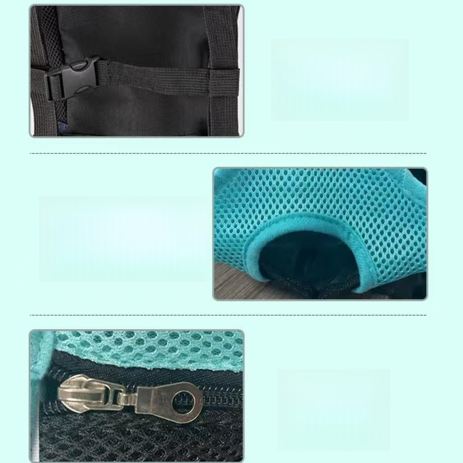Mochila para Perros Porta De Viaje Portátil, Transpirable, con Doble Hombro, Bolsa Frontal Malla Pequeños Y Gatos Al Aire Libre-Rojo-s