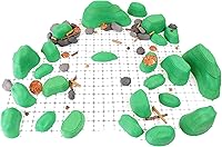 Vista 1 de Dirt Cheap Dungeons Owlbear - Juego de 116 colinas modulares y dispersión para mapas de batalla de cuadrícula de 1 pulgada, escenario TTRPG de 3.5
