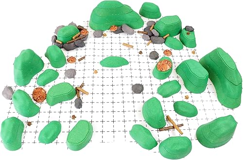 Dirt Cheap Dungeons - Juego de terreno Owlbear  Modular y personalizable  Moldeado por inyección para una durabilidad superior  Accesorios TTRPG