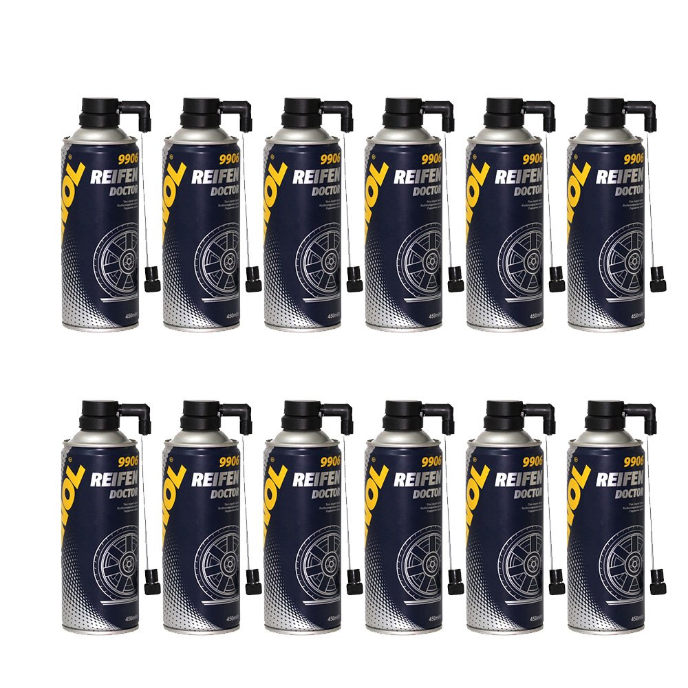 MANNOL 12 x 450ml 9906 Reifen Doctor/Reifendicht Pannenhilfe