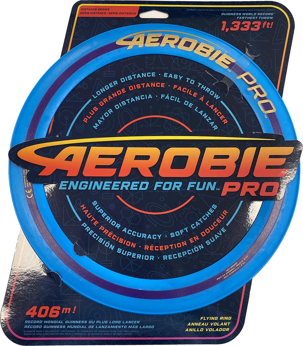Aerobie Pro Ring Throwing Ring Precise Flight Blue Blue