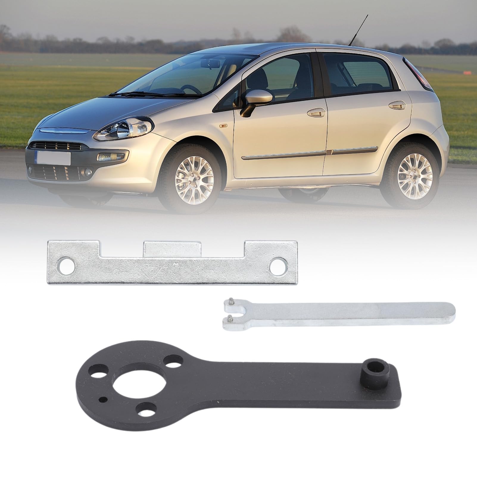 6 Pezzi Attrezzo Messa in Fase Motore 1.1, 1.2 1.4 Litri 8 V per 500 Punto Evo Panda Chrysler Ypsilon Delta Musa Giulietta Strumento Regolazione del Motore Dell'auto 187A1.000