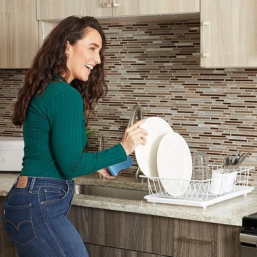 Miniatura 2 de Home Basics Juego de escurridor de platos, 3 piezas.