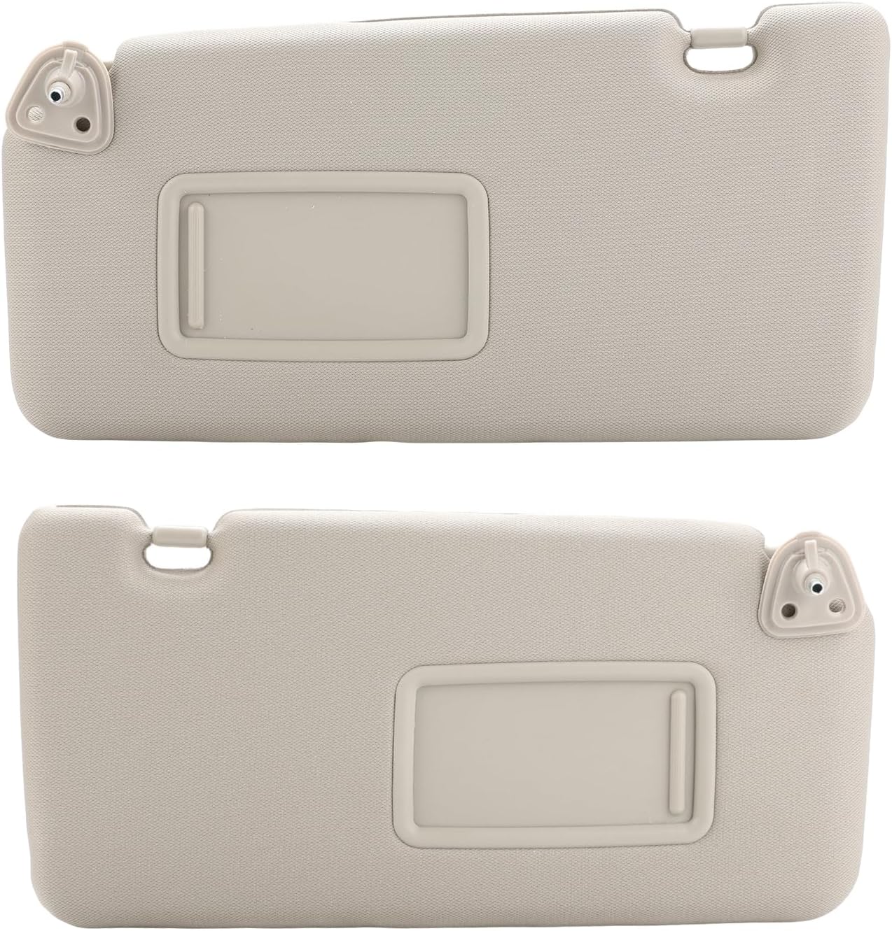 Driver and Passenger Side Sun Visor with Mirror Compatible with Nissan Versa 2007-2012, Tiida 2005-2012 Replacement for 96401-EL31A, 96401-ED500