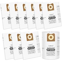 Gudotra 10 Packs VF3502 Vacuum Bags Replacement for Ridgid Vacuum Bags 12-16 Gallon Size A Replace Part 23743 WD1950 WD1956 WD1851 WD1850 WD1680 WD1450 WD1270