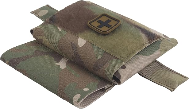 UniPro BP-80-A Small Quick First Aid Kit Pouch MC, 5.5"x3.9"x0.8", MOLLE Compatible, Lightweight & Portable IFAK Pouch for Emergency