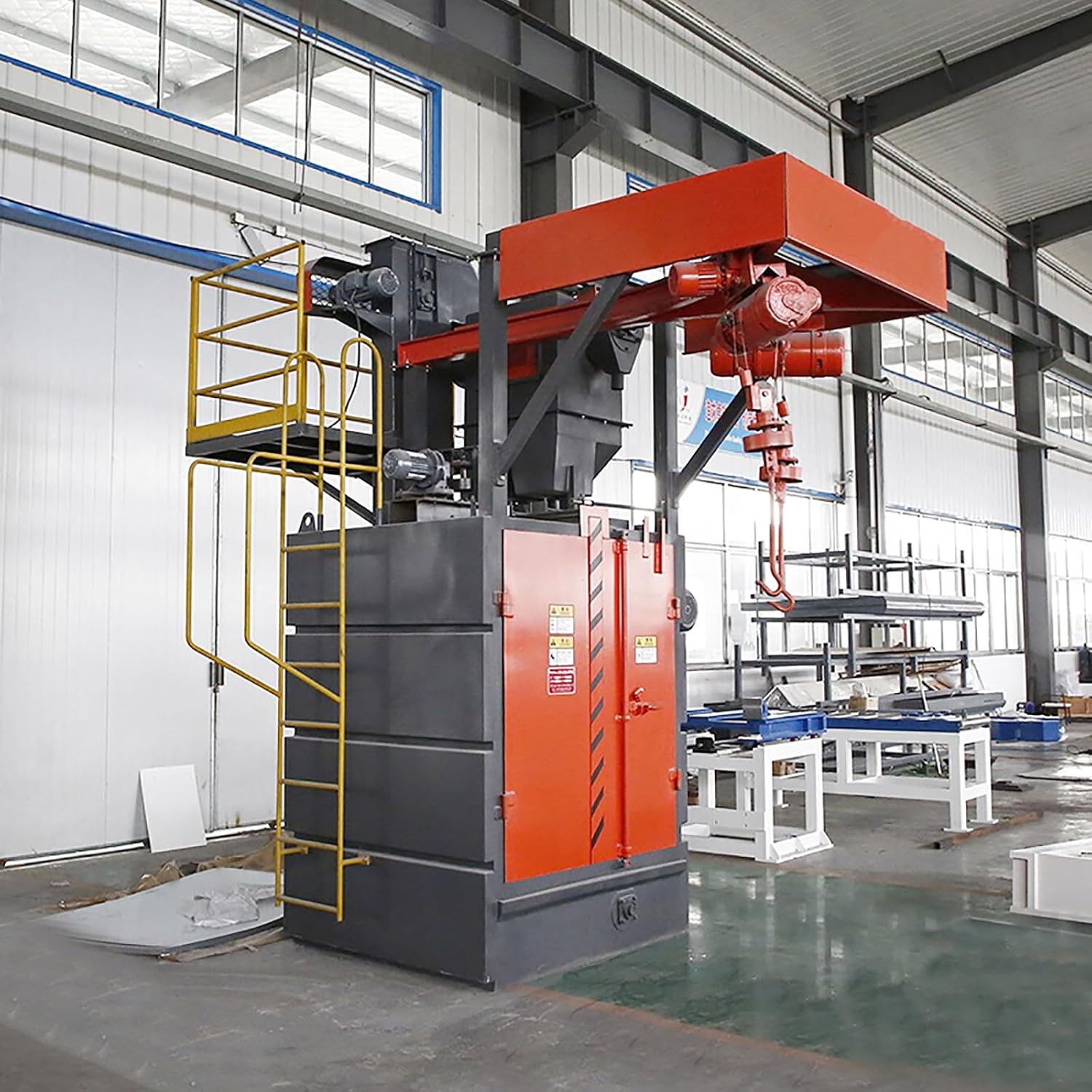 Hook-Type Shot Blasting Machine for Cast Metal Workpieces – Addressing Sand Deposits & Refining Cast Components for Foundry Production Lines, Ferrous & Non-Ferrous Castings Compatible