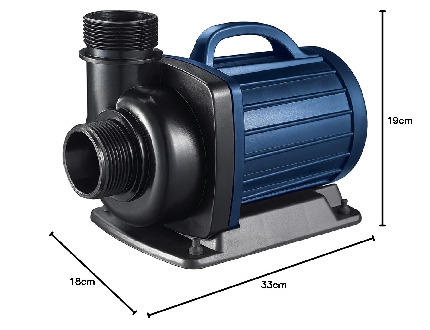 AquaForte DM-5.000 Teich-/Filterpumpen, 40 Watt, Maximale Durchfluss von 5 m3 pro Stunde, maximale Förderhöhe von 3.5 Metern, Kabellänge 10 Meter, geeignet für Wasserläufe, Wasserfälle und Filter