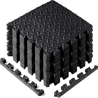Yes4All Interlocking Foam Mats for Gym Exercise Equipment