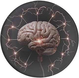 Lightning and Brain Glass Fridge Magnet Cute Strong Refrigerator Magnet Sticker Beautiful Glass Fridge Magnets Decoration for Whiteboard Kitchen Office Home and Cabinet