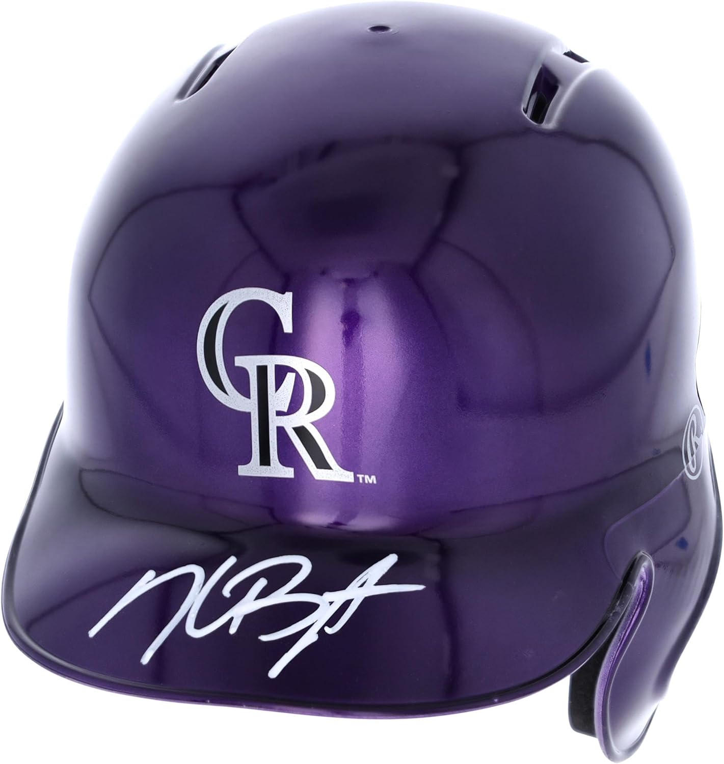 Kris Bryant Colorado Rockies Autographed Alternate Chrome Mini Batting Helmet - Fanatics Exclusive - Autographed MLB Helmets