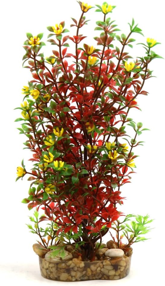 uxcell® Red Plastic Plant Terrarium Decorative Ornament