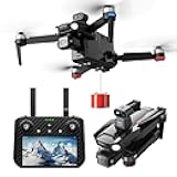 2025NewUpgraded Drones with Camera for Adults 4K HD with Payload Release, Touch Screen Tablet Controller WITH Obstacle Avoidance, 3 Axis Gimbal Drone, 5 Miles, 82 Minutes Long Battery, Time-lapse, Follow Me/Car, Carbon Fiber Feature Drone Gif