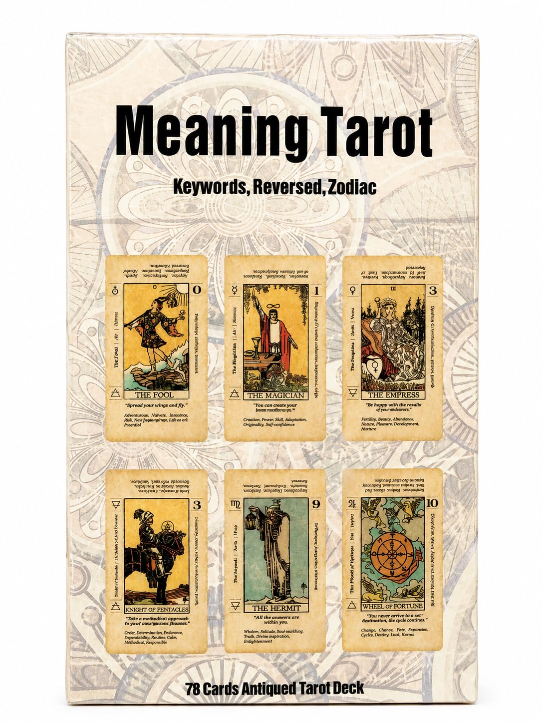 Shivalaya Gems Crystal Meaning Tarot Deck – 78 Antique Tarot Cards