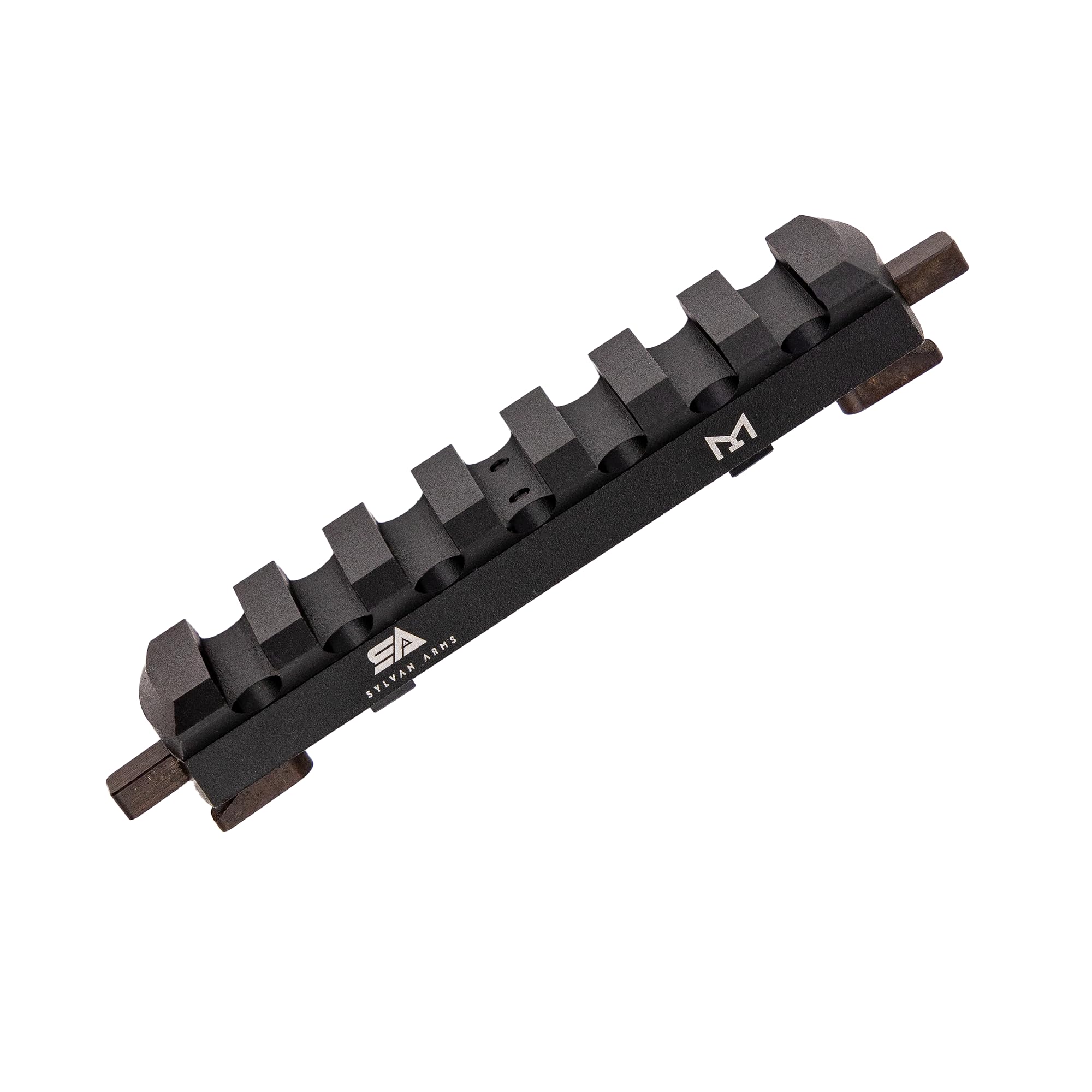 7-Slot Quick-Detach Picatinny Rail Accessory, Lightweight Aluminum, Black Anodized Finish