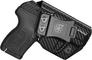 Ruger LCP MAX Holster IWB Kydex Holster Fit: Ruger LCP MAX .380 Pistol – Inside Waistband Concealed Carry – Adjustable Cant & 'Posi-Click' Retention – No Wear - No Jitter - USA Made by Amberide