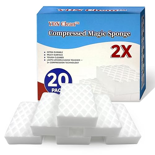 Magic Eraser Sponge 2X Density, Multi-Purpose Long Lasting Melamine Sponge,
