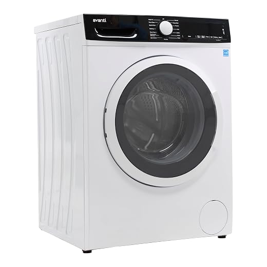 Avanti 2.2 Cu. Ft. Front Load Washing Machine Compact Freestanding or Stackable Washer with 15 Wash Cycles, LED Display, Steam Wash, and Stainless Steel Tub, 2.2 cu.ft., White