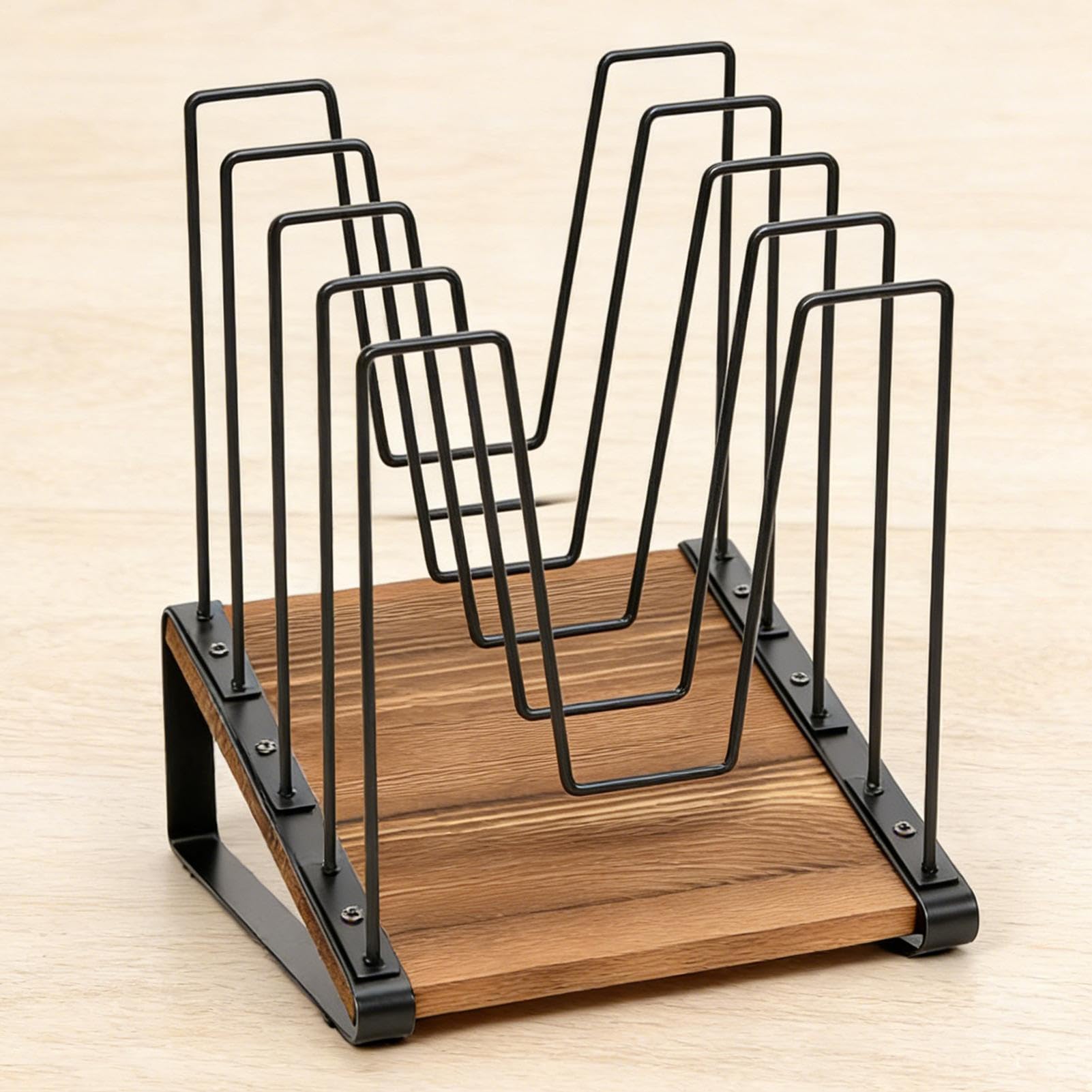Organisateur De Fichiers De Bureau Rangement Vertical Incliné De Dossiers