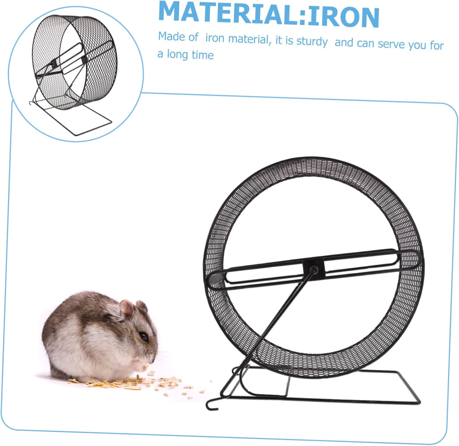 Hamster Running Wheels Chinchillas, Hamster Wheel, Hamster Exercise Wheel Toy, Run- Around Wheel for Hamsters Gerbils Rats Mice Hedgehogs