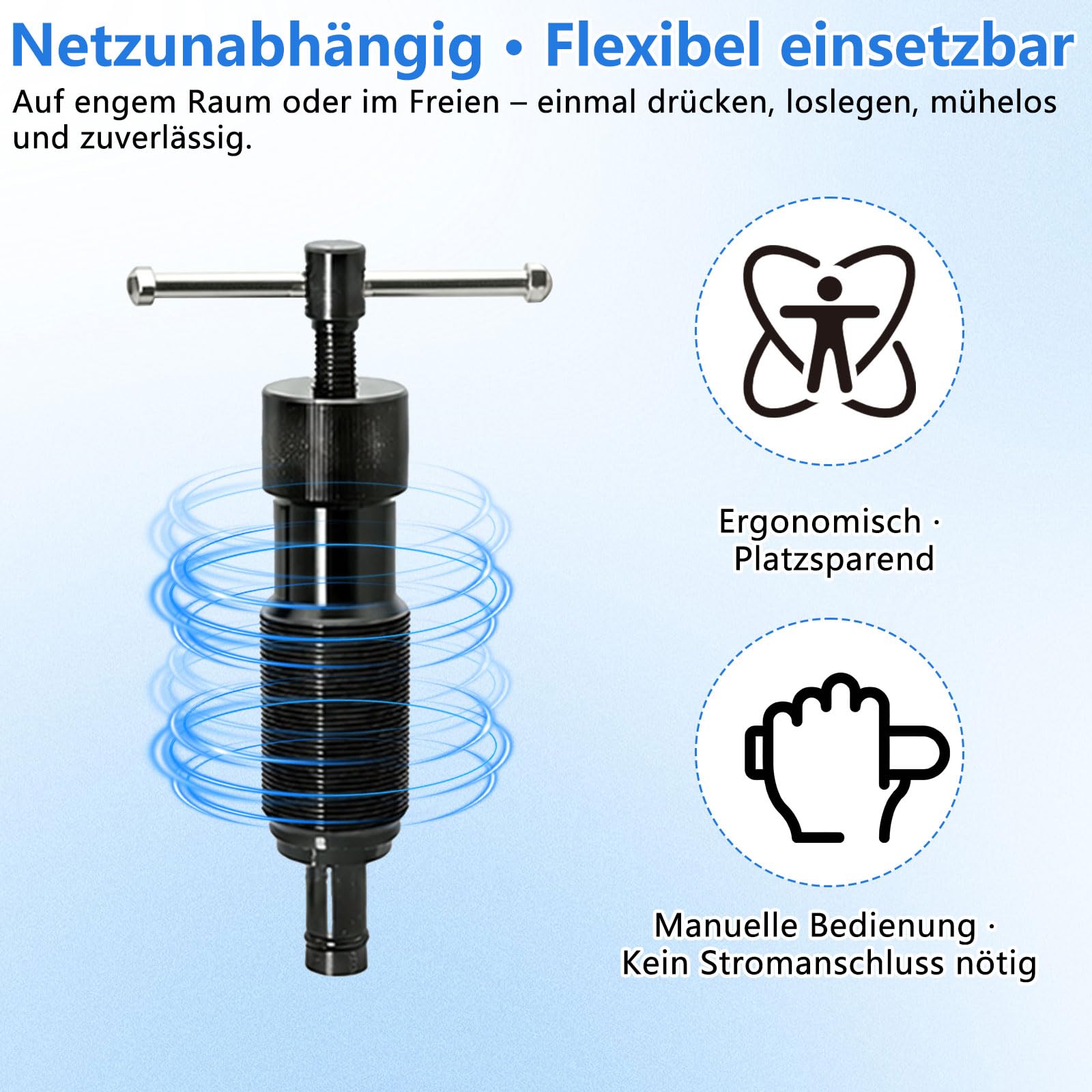 12-tonowy zestaw hydraulicznych ściągaczy kół, 5-częściowy, do felg 4/5-otworowych, 96-125 mm, z ręcznym wałkiem hydraulicznym