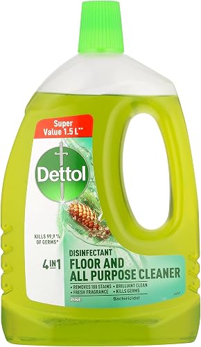 Dettol 1.5l All Purpose Cleaner, Disinfectant Liquid, Pine, Surface Care, Cleans & Fragrances, For Tiles, Kitchen & Bathroom Surfaces