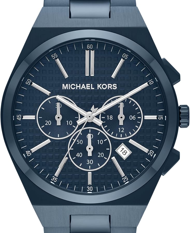 マイケル Amazon.com: Michael Kors Lennox Chronograph Blue Stainless Steel