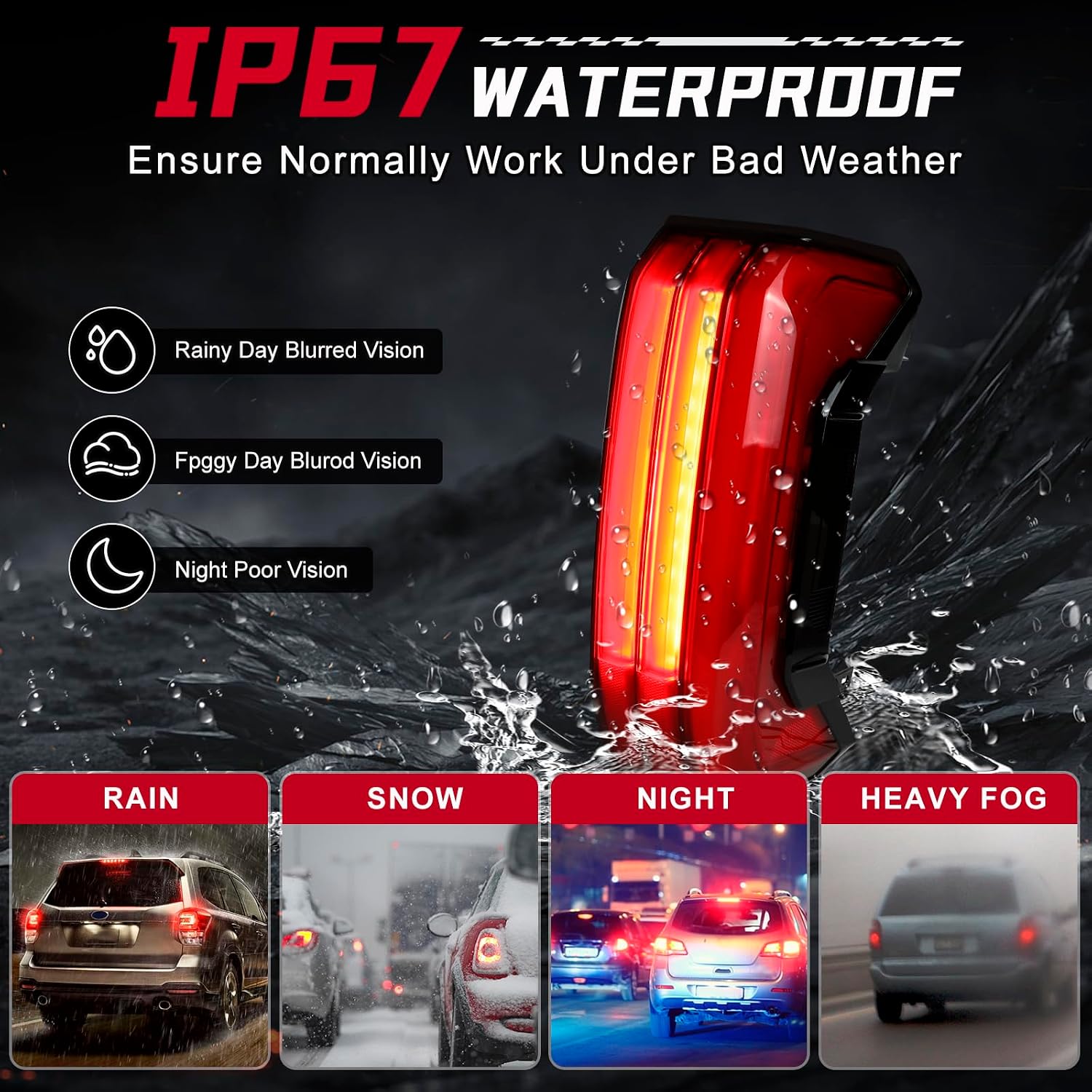 LED Tail Light Assembly Compatible with 2022 2023 2024 Toyota Tundra 3-PIN Non Sequential Rear Lamp Brake Taillights Without Tailgate Switch Replacement 81550-0C130 (Right Passenger Side)