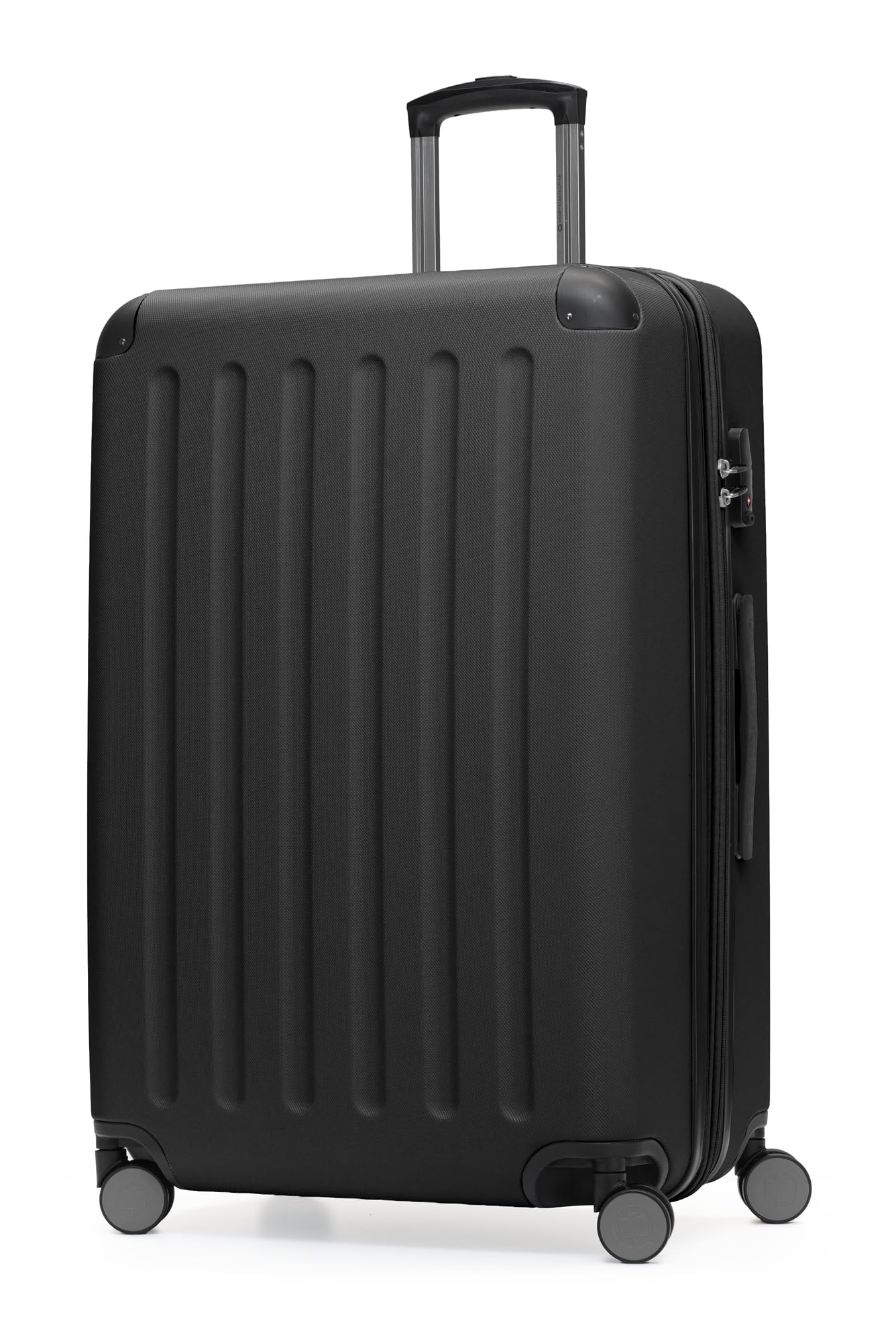 Hauptstadtkoffer Spree - Großer Hartschalen-Koffer, TSA, 4 Doppel-Rollen, Trolley, Rollkoffer, Reisekoffer, Volumenerweiterung, 75 cm, 119 Liter, Schwarz - 1