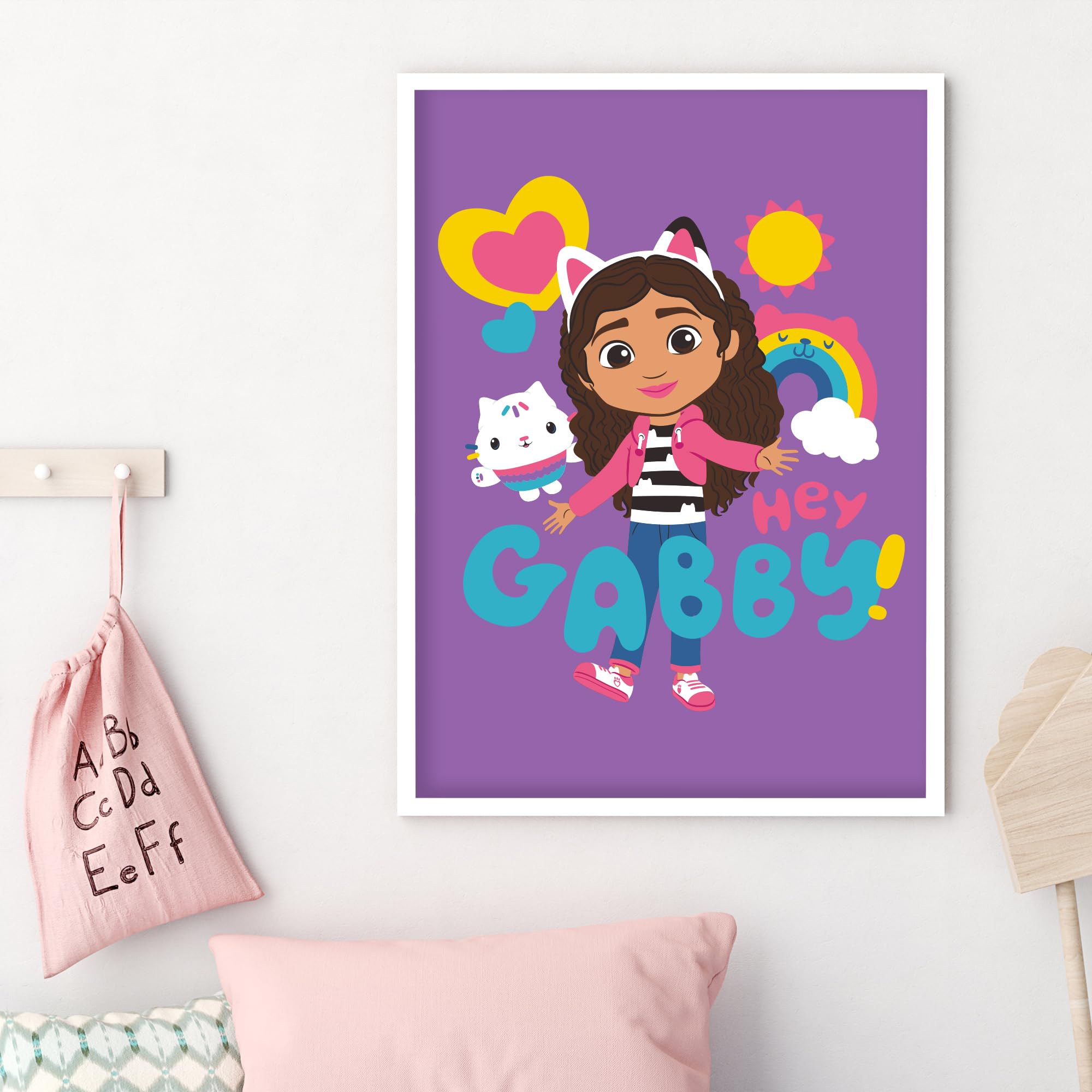 Themed Gabby's Dollhouse Print - Hey Gabby Poster Kids Wall Art (29.7cm x 42cm - A3)
