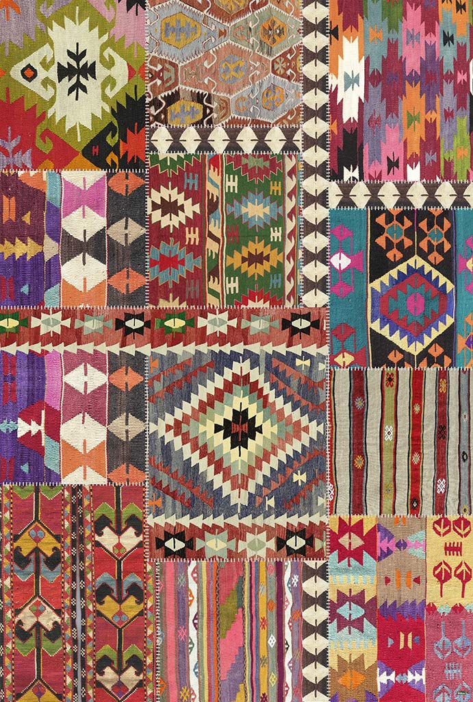 Vilber, Alfombra de Vinilo Antideslizante, Lavable e Impermeable, Fácil de Limpiar, Decorativa para Cocina, Pasillo, Entrada, Habitación y Salón. Multicolor. SHIRAZ 01 155x230 cm