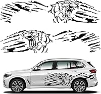 Vista 7 de 1 Juego Gráficos de Lobo Corriendo Calcomanía para Carrocería de Automóvil Calcomanía de Lobo Autoadhesiva Carreras Deportes Calcomanía para Puerta