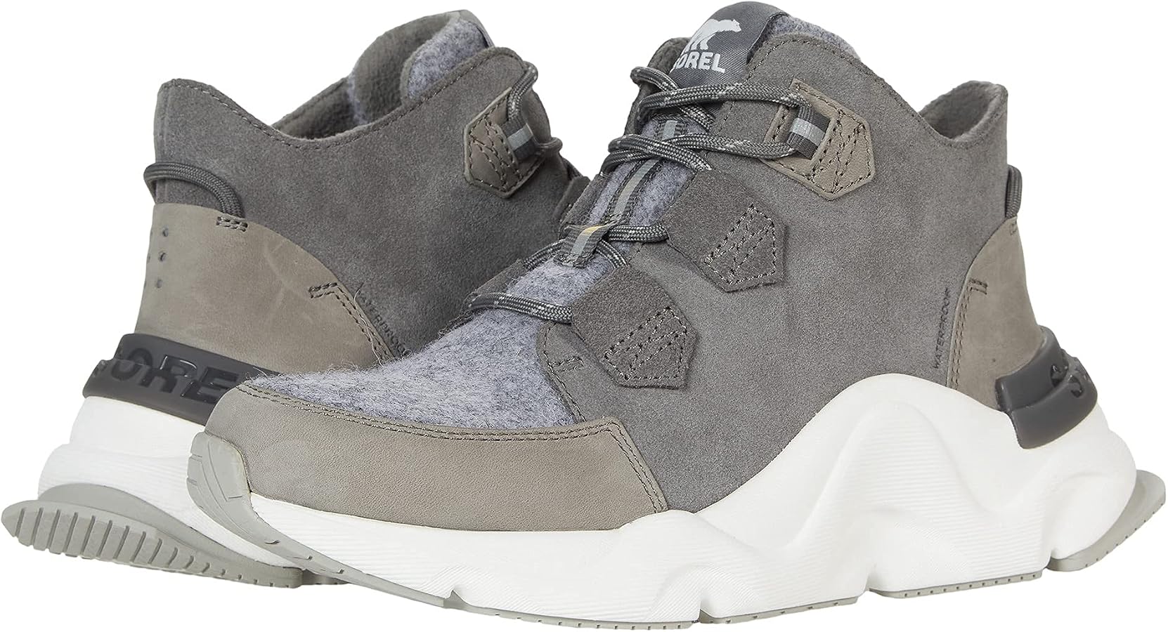 Amazon.com | Sorel Women's Kinetic Rngd Caribou Boot — Quarry, Sea